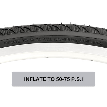 Hycline Glimpse 700x35C road bike tire for urban commuting and city cycling, showing the tire's tread pattern and sidewall design.