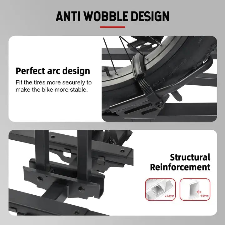 Young Electric FELLOW Foldable Hitch eBike Rack | 2’’ Receiver, 200 LBS Capacity (Open Box) - Howling Moto