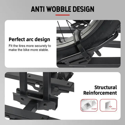 Young Electric FELLOW Foldable Hitch eBike Rack | 2’’ Receiver, 200 LBS Capacity (Open Box) - Howling Moto