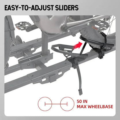 Young Electric FELLOW Foldable Hitch eBike Rack | 2’’ Receiver, 200 LBS Capacity (Open Box) - Howling Moto