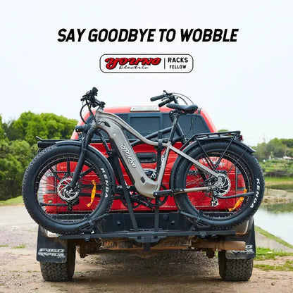 Young Electric FELLOW Foldable Hitch eBike Rack | 2’’ Receiver, 200 LBS Capacity (Open Box) - Howling Moto