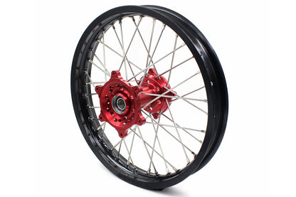 KKE 21 & 18 Enduro Wheels Rims for Husqvarna TE TC FE FC SMR TXC  2000-2013 Red Hubs - Howling Moto