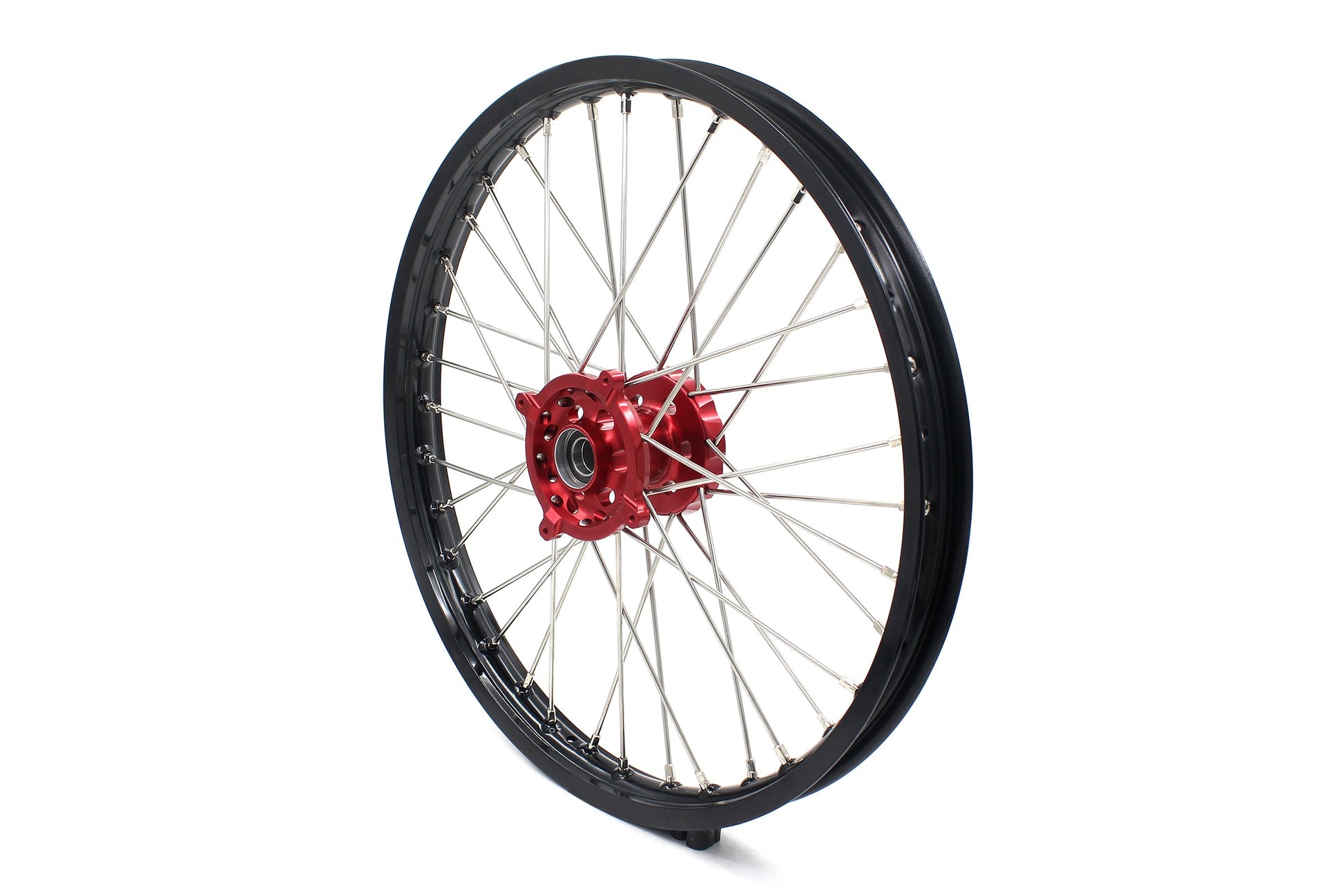 KKE 21 & 18 Enduro Wheels Rims for Husqvarna TE TC FE FC SMR TXC  2000-2013 Red Hubs - Howling Moto