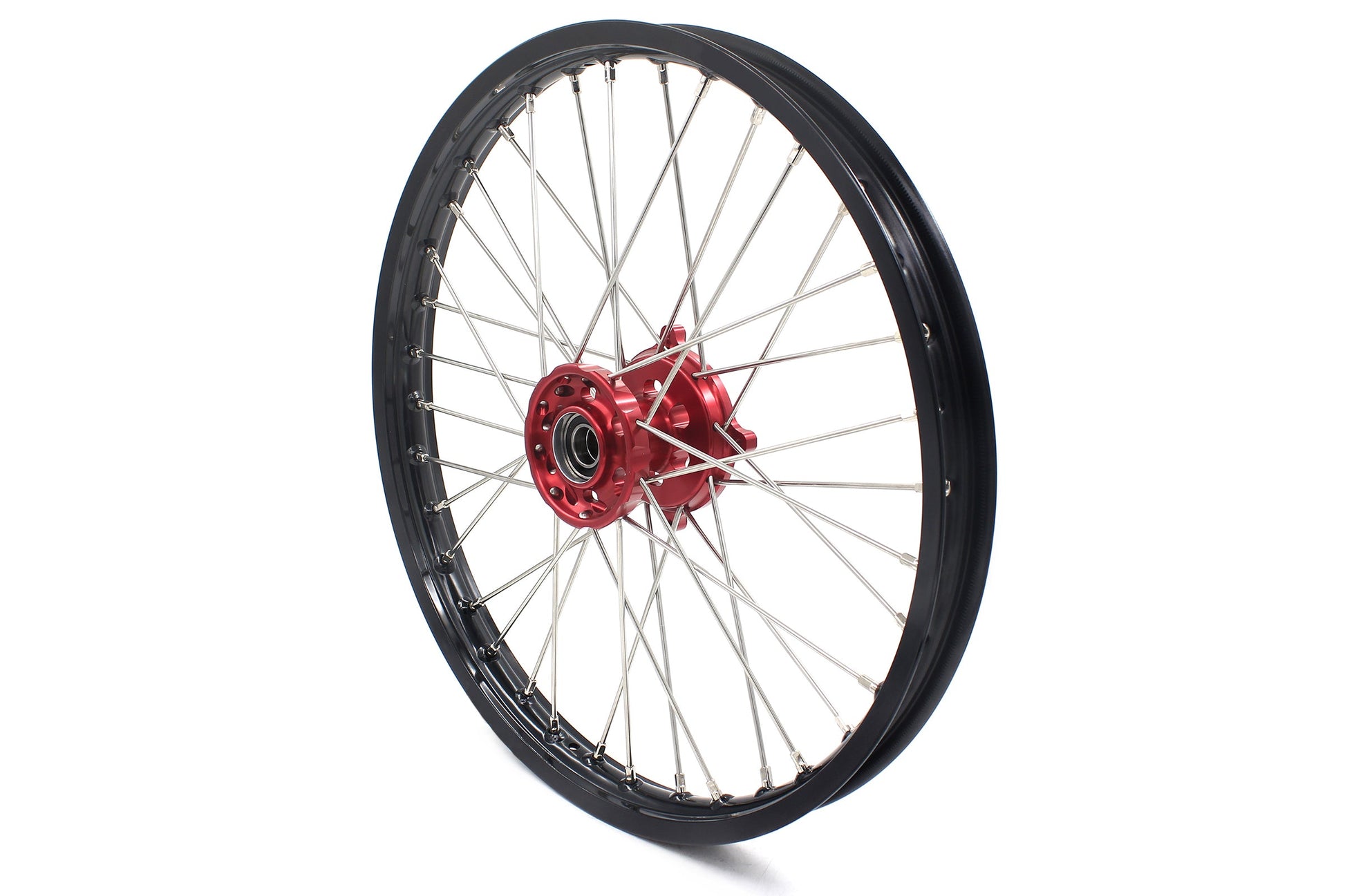 KKE 21 & 18 Enduro Wheels Rims for Husqvarna TE TC FE FC SMR TXC  2000-2013 Red Hubs - Howling Moto