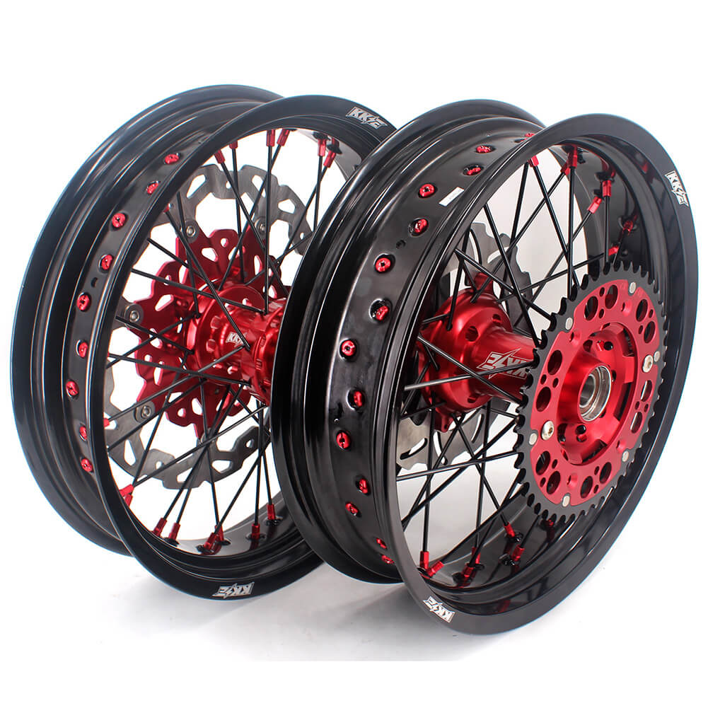 KKE 17 Inch Supermoto Wheels Fit for Honda CRF450L 2019-2021 CRF250R CRF450R 2024 - Howling Moto