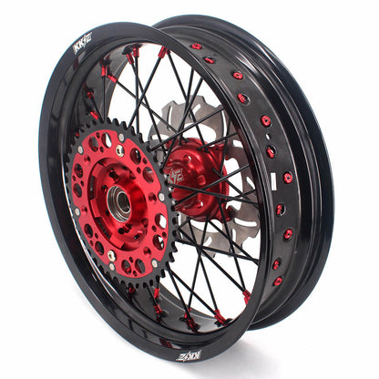 KKE 17 Inch Supermoto Wheels Fit for Honda CRF450L 2019-2021 CRF250R CRF450R 2024 - Howling Moto
