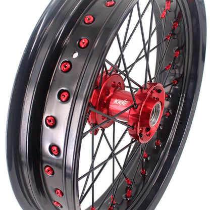 KKE 17 Inch Supermoto Wheels Fit for Honda CRF450L 2019-2021 CRF250R CRF450R 2024 - Howling Moto