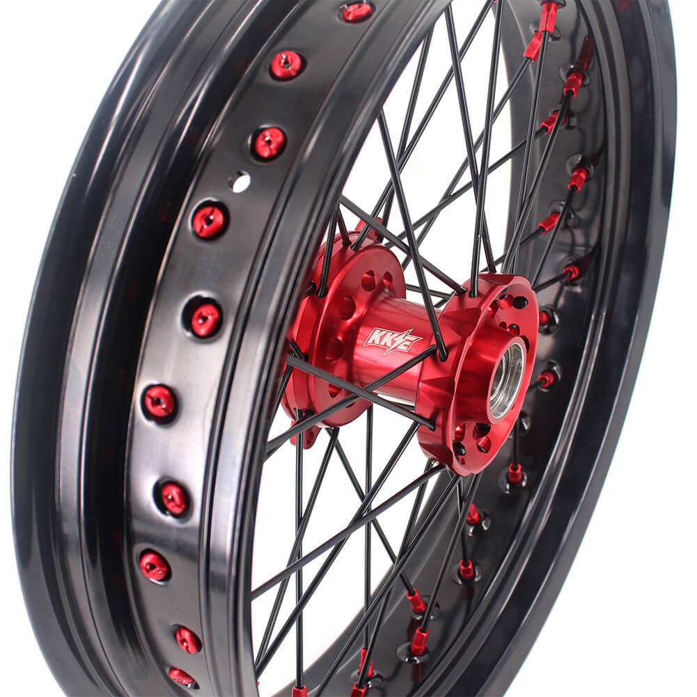 KKE 17 Inch Supermoto Wheels Fit for Honda CRF450L 2019-2021 CRF250R CRF450R 2024 - Howling Moto
