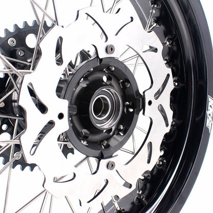 KKE 17 Inch Supermoto Rims for Honda CRF250R 04-13 CRF450R 02-12 Black - Howling Moto