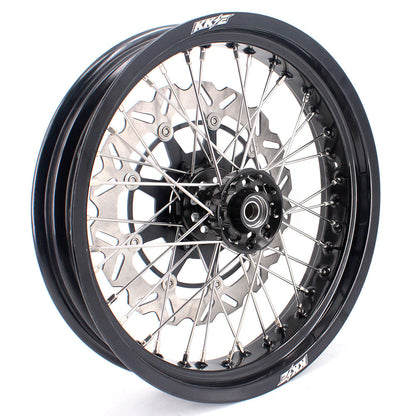 KKE 17 Inch Supermoto Rims for Honda CRF250R 04-13 CRF450R 02-12 Black - Howling Moto