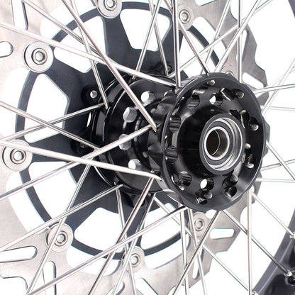 KKE 17 Inch Supermoto Rims for Honda CRF250R 04-13 CRF450R 02-12 Black - Howling Moto