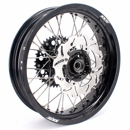 KKE 17 Inch Supermoto Rims for Honda CRF250R 04-13 CRF450R 02-12 Black - Howling Moto