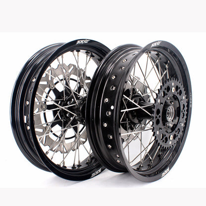 KKE 17 Inch Supermoto Rims for Honda CRF250R 04-13 CRF450R 02-12 Black - Howling Moto
