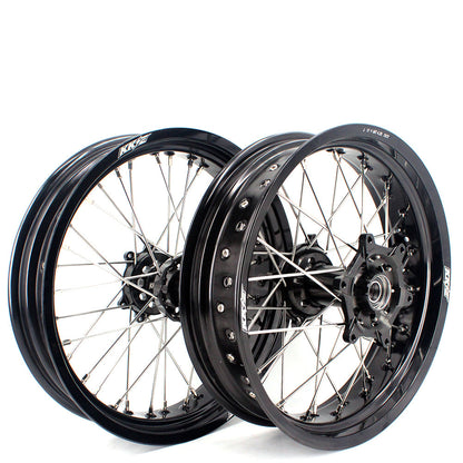 KKE 17 Inch Supermoto Rims for Honda CRF250R 04-13 CRF450R 02-12 Black - Howling Moto