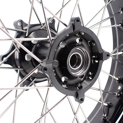 KKE 17 Inch Supermoto Rims for Honda CRF250R 04-13 CRF450R 02-12 Black - Howling Moto