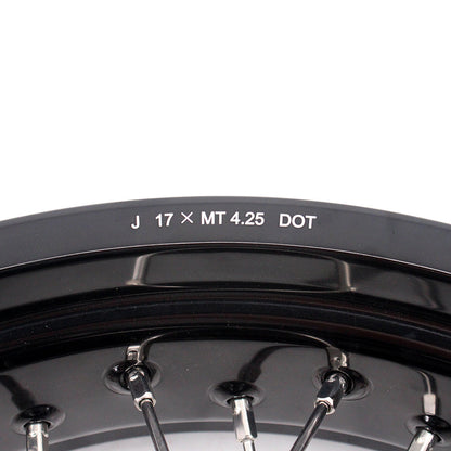 KKE 17 Inch Supermoto Rims for Honda CRF250R 04-13 CRF450R 02-12 Black - Howling Moto