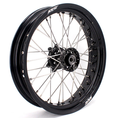 KKE 17 Inch Supermoto Rims for Honda CRF250R 04-13 CRF450R 02-12 Black - Howling Moto