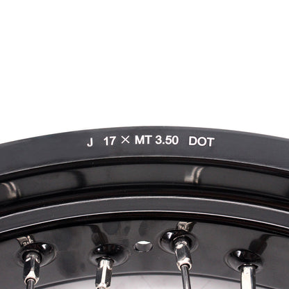 KKE 17 Inch Supermoto Rims for Honda CRF250R 04-13 CRF450R 02-12 Black - Howling Moto