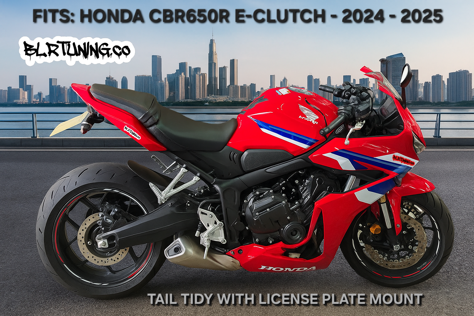 HONDA CBR650R E-CLUTCH ALUMINUM TAIL TIDY FITS 2024 - 2025 - Howling Moto