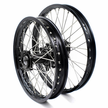 KKE 21 & 19 Wheels for HUSQVARNA TE TC FE FC SMR TXC 2000-2013 Black - Howling Moto