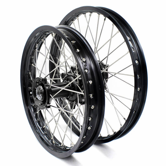 KKE 21 & 19 Wheels for HUSQVARNA TE TC FE FC SMR TXC 2000-2013 Black - Howling Moto