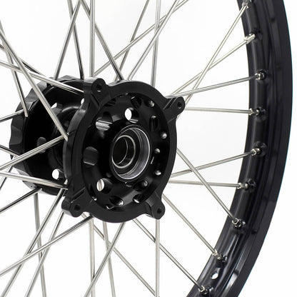 KKE 21 & 19 Wheels for HUSQVARNA TE TC FE FC SMR TXC 2000-2013 Black - Howling Moto