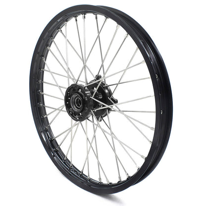 KKE 21 & 19 Wheels for HUSQVARNA TE TC FE FC SMR TXC 2000-2013 Black - Howling Moto