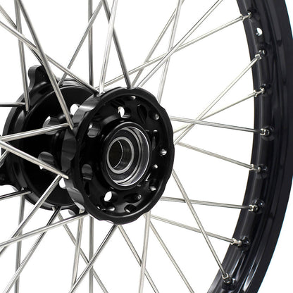 KKE 21 & 19 Wheels for HUSQVARNA TE TC FE FC SMR TXC 2000-2013 Black - Howling Moto