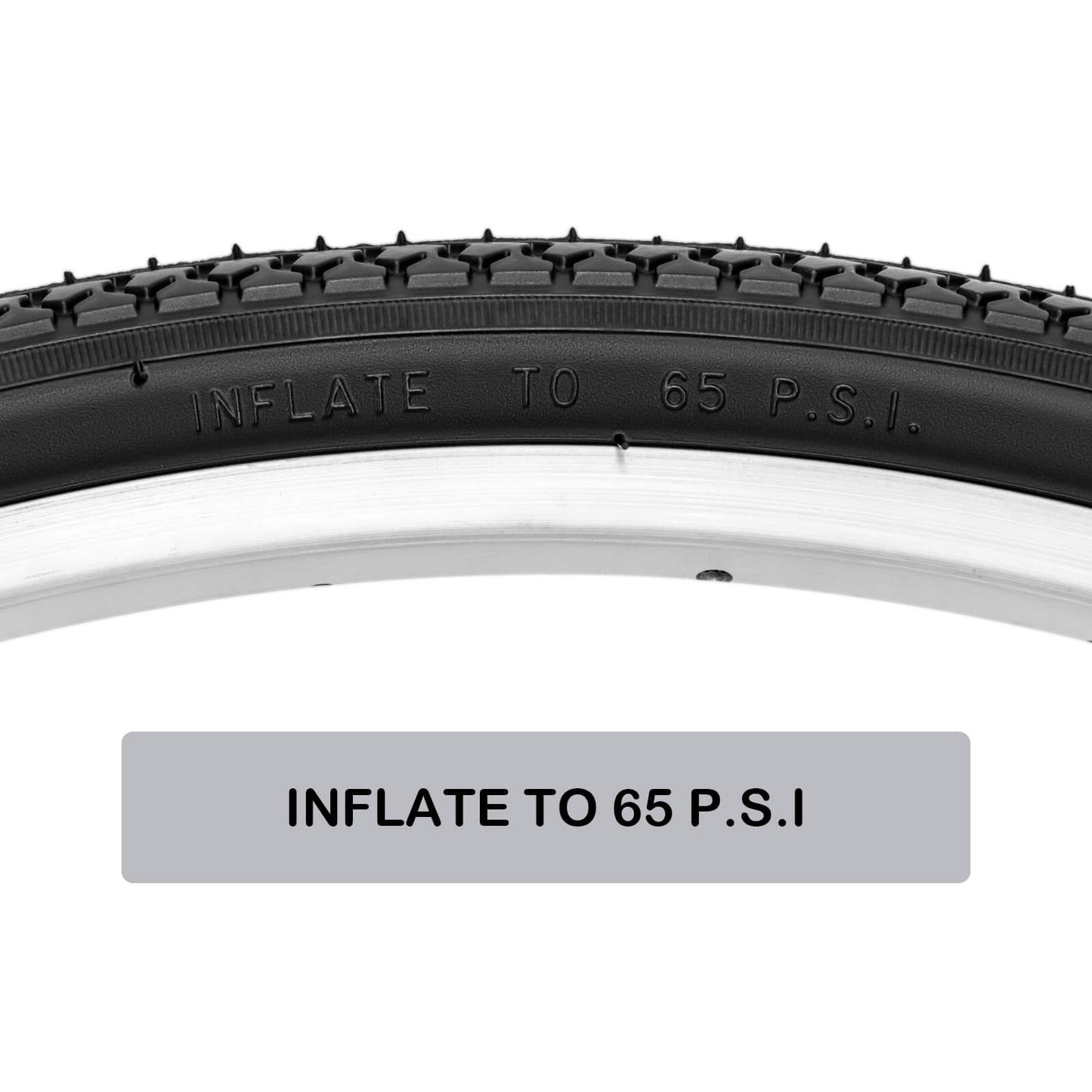Hycline RetroPath 26x1 3/8 (37-590) bicycle tire with classic tread pattern and durable rubber for vintage cycling.