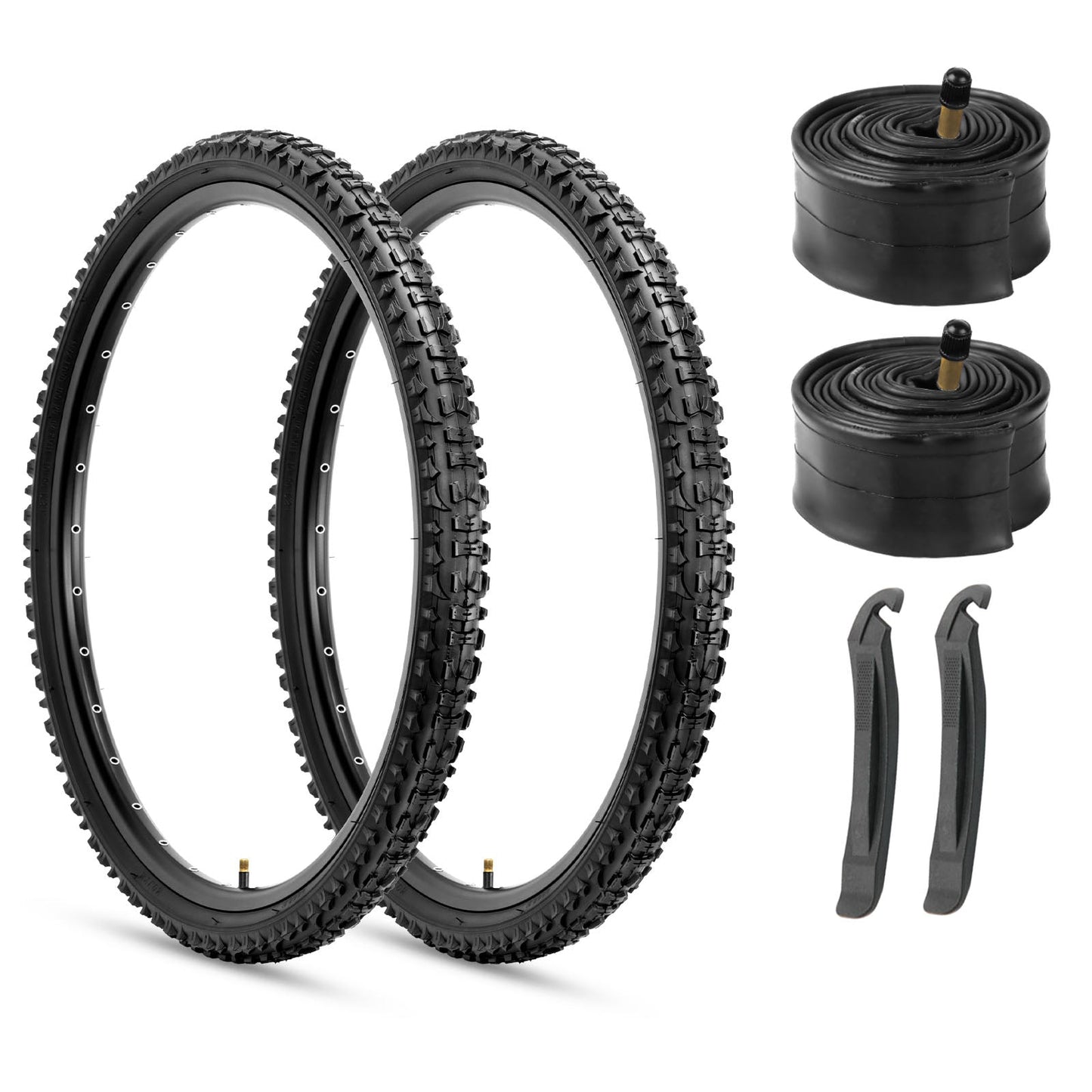Hycline Terrclaw mountain bike tire in 20, 24, or 26 inches, 1.95-inch width, showing tread pattern and sidewall details.