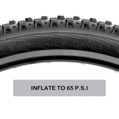 Hycline Terrace mountain bike tire, 26"/27.5"/29" x 2.4" with tread pattern, suitable for off-road cycling and rugged terrain.