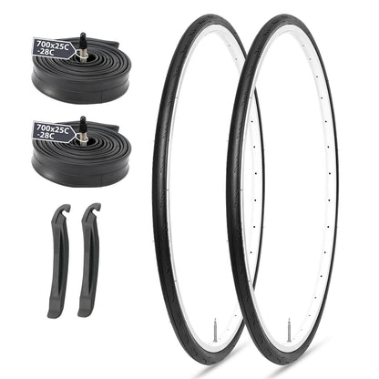 Hycline Flashmob road bike tire, 700×25C size, showing tread pattern and sidewall detail for road cycling.