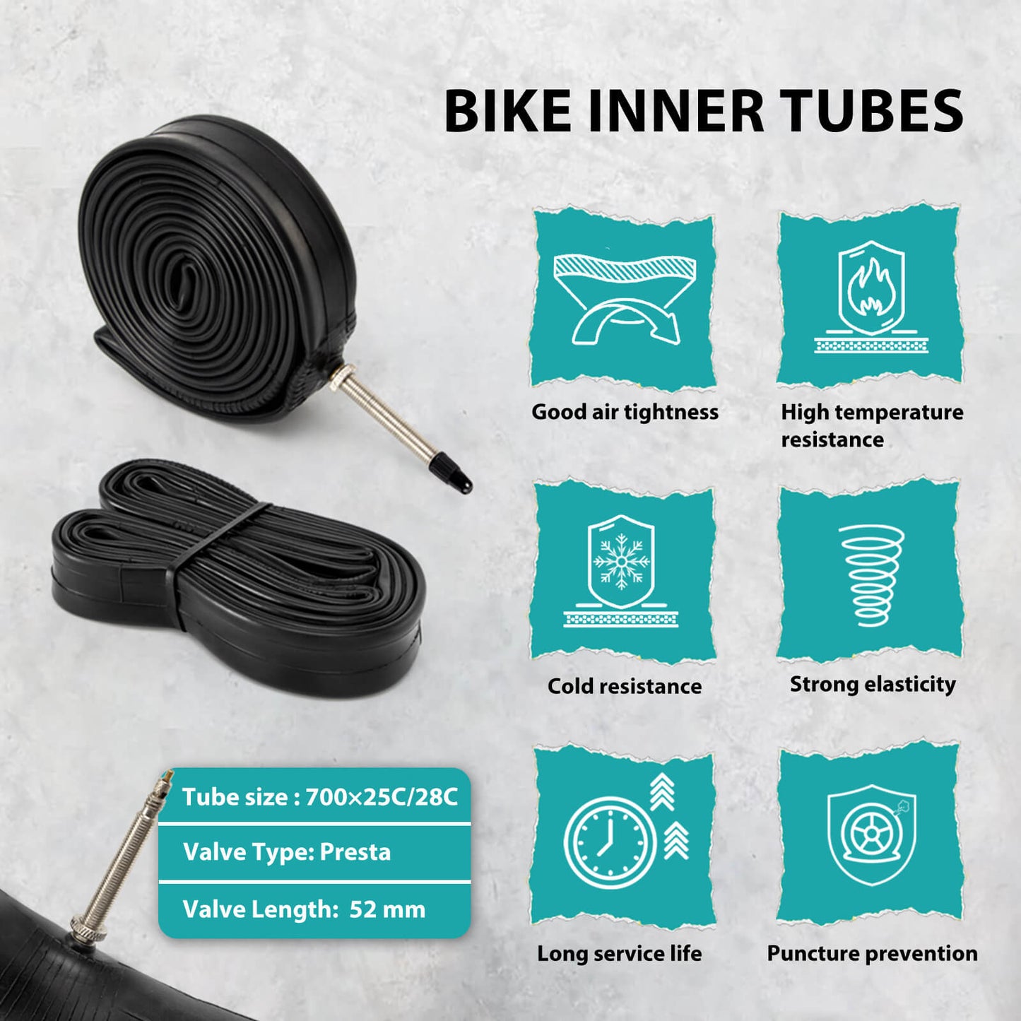 Hycline Flashmob road bike tire, 700×25C and 700×28C sizes, black rubber tire with smooth tread for road cycling.