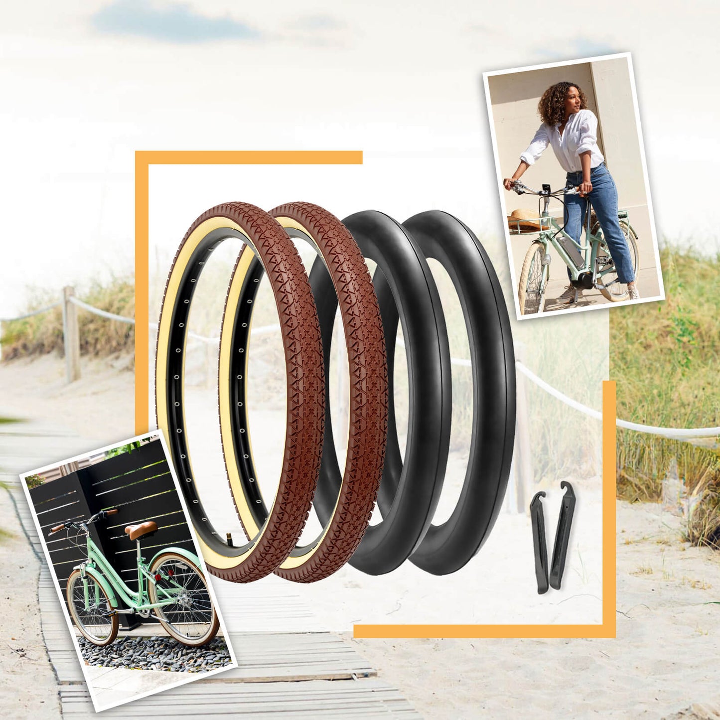 Hycline Gembridge Beige Wall panel, 26 inches by 2.125 inches, showcasing smooth beige surface and modern wall decor style.