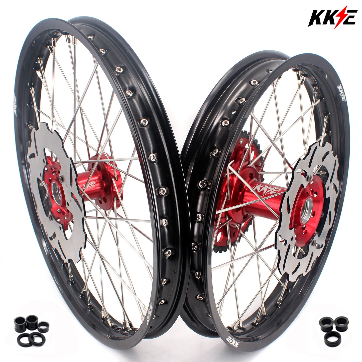 KKE 21" 18" or 21" 19" Alloy Wheels Rims For HONDA CR125R CR250R CRF250R CRF450R - Howling Moto