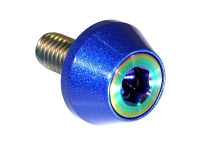 ZSPEC License Plate Bolts, SHSC M6x20 w/Washers, Grade-5 Titanium, 8-Pack - Howling Moto