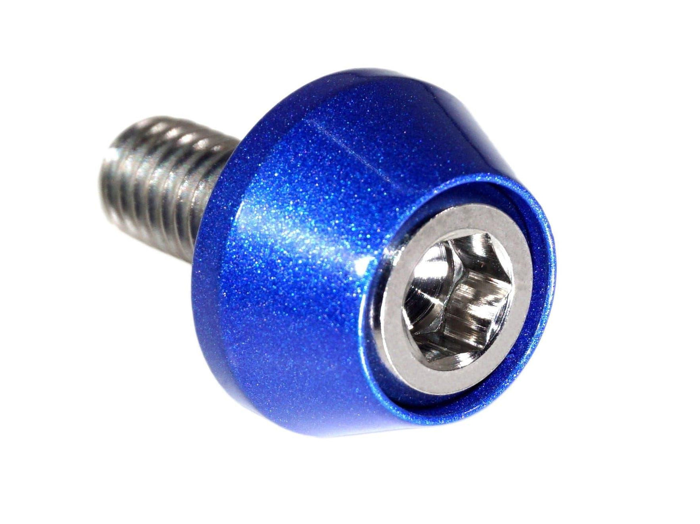 ZSPEC License Plate Bolts, SHSC M6x20 w/Washers, Grade-5 Titanium, 8-Pack - Howling Moto