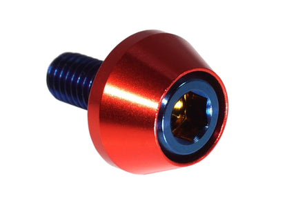 ZSPEC License Plate Bolts, SHSC M6x20 w/Washers, Grade-5 Titanium, 8-Pack - Howling Moto