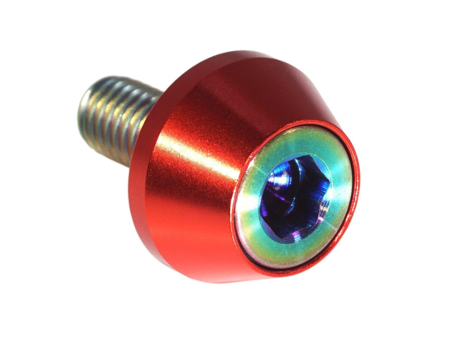 ZSPEC License Plate Bolts, SHSC M6x20 w/Washers, Grade-5 Titanium, 8-Pack - Howling Moto