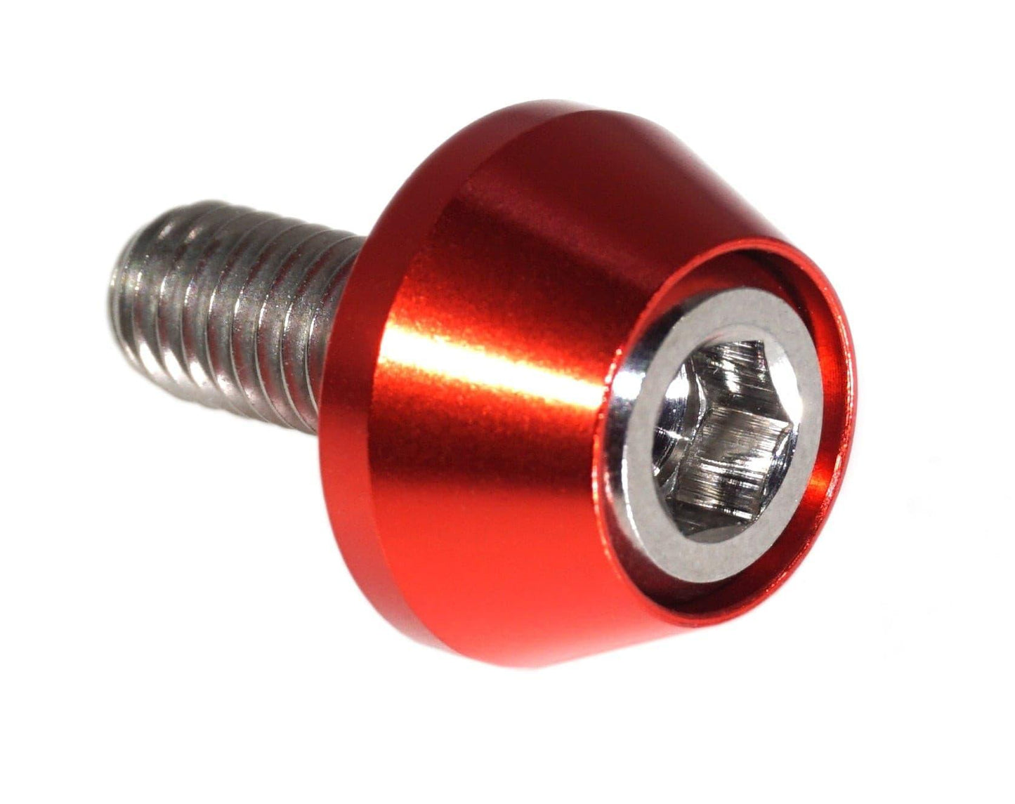 ZSPEC License Plate Bolts, SHSC M6x20 w/Washers, Grade-5 Titanium, 8-Pack - Howling Moto