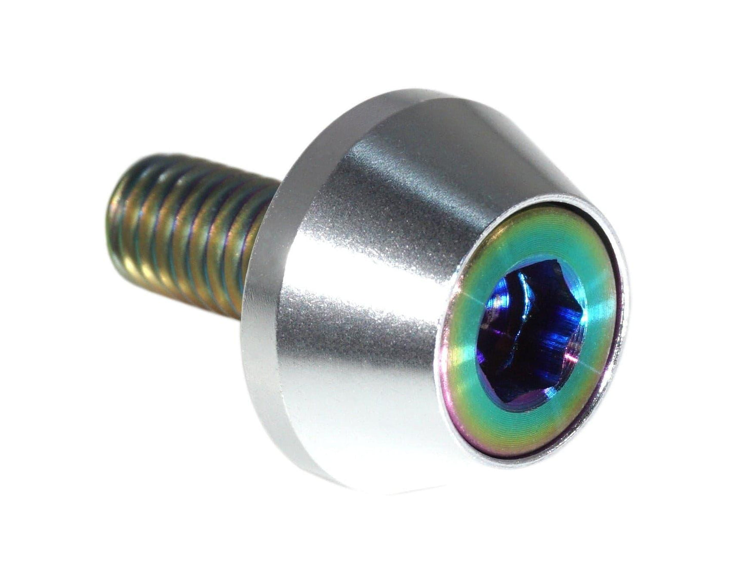 ZSPEC License Plate Bolts, SHSC M6x20 w/Washers, Grade-5 Titanium, 8-Pack - Howling Moto