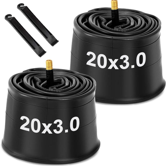 Hycline fat tire bike inner tube for 20x3 or 26x3 inch fat bikes, shown in a set with multiple tubes.