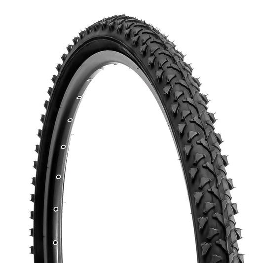 Hycline Rapids 26-inch mountain bike tire with knobby tread for off-road riding and durability on rough trails.