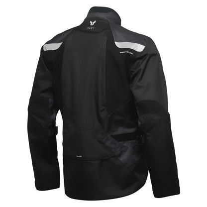 Thor Range Waterproof Motorcycle Jacket - Black/Heather Large - Howling Moto