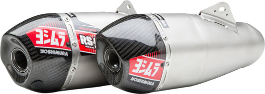 YOSHIMURA RS-9 HEADER/CANISTER/END CAP EXHAUST SLIP-ON SS-AL-SS