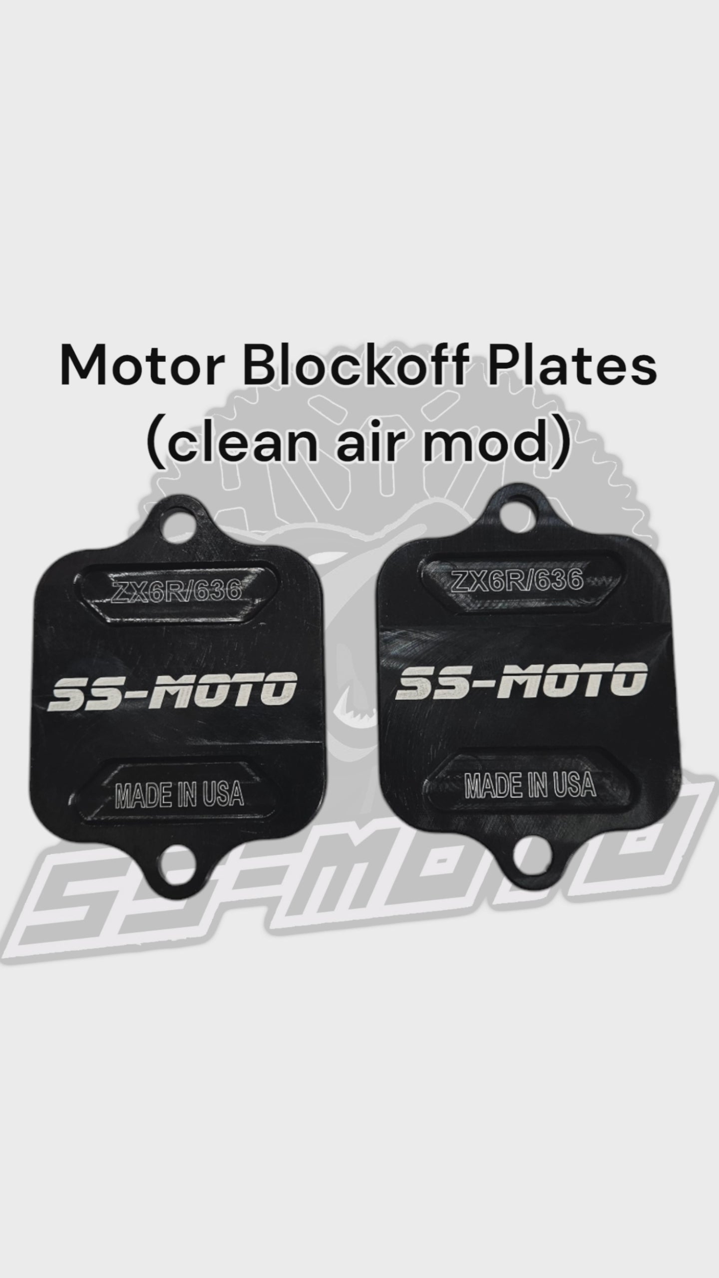 Motor Block Off Plates (Clean Air Mod) - Howling Moto