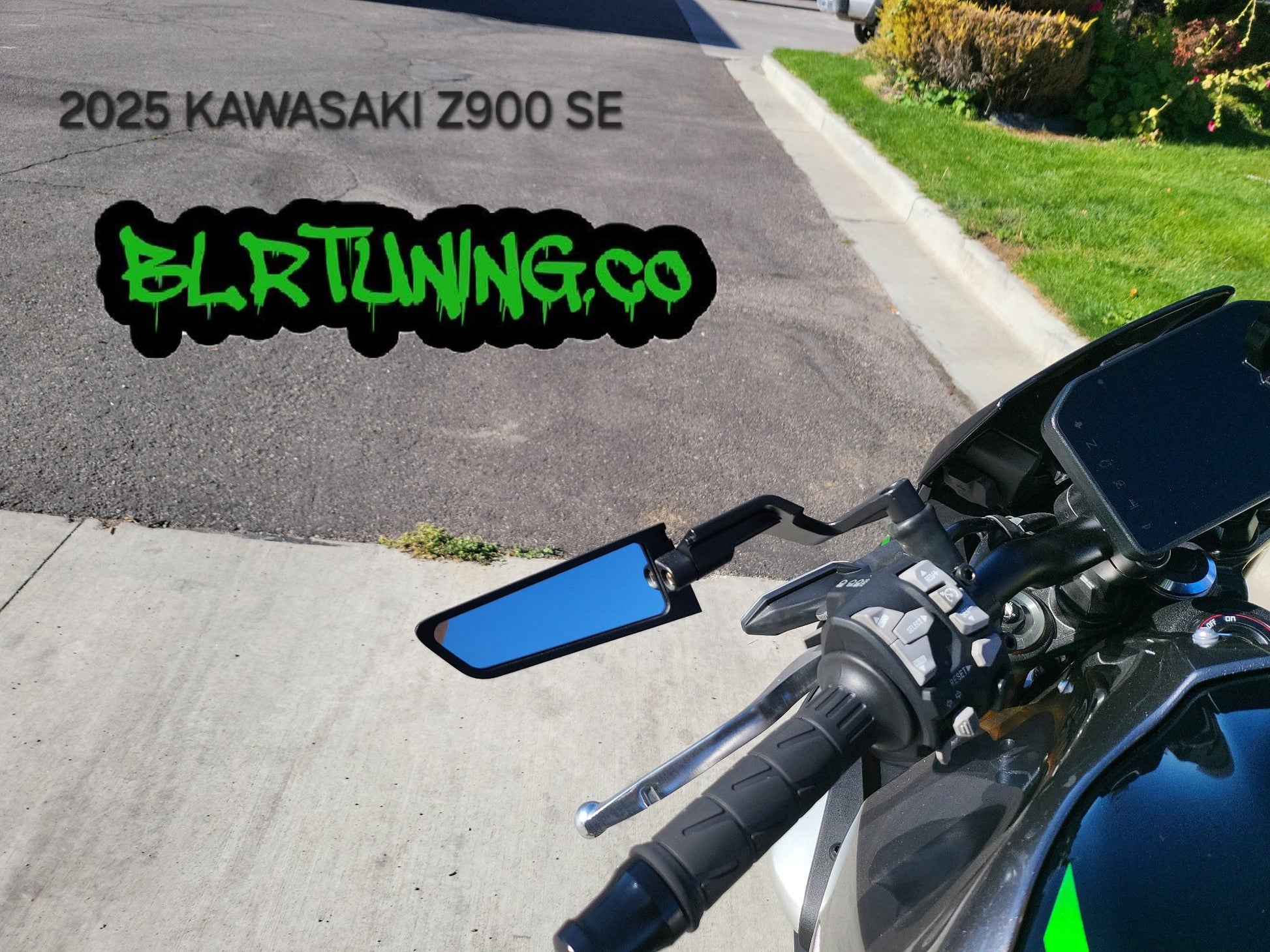 BLR TUNING Perch-Mounted Stealth Winglet Mirrors – Black Aluminum UNIVERSAL FIT - Howling Moto