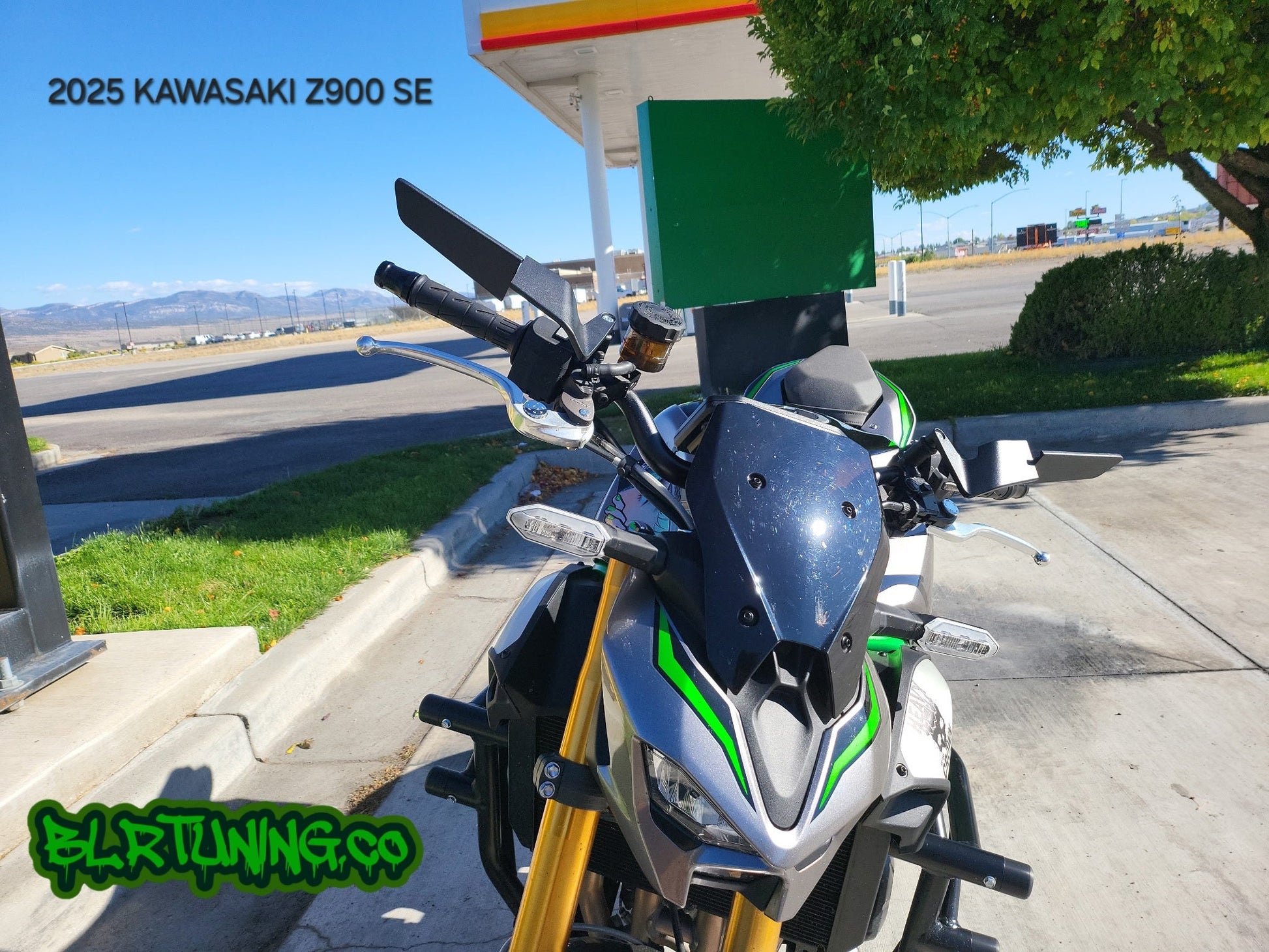 BLR TUNING Perch-Mounted Stealth Winglet Mirrors – Black Aluminum UNIVERSAL FIT - Howling Moto