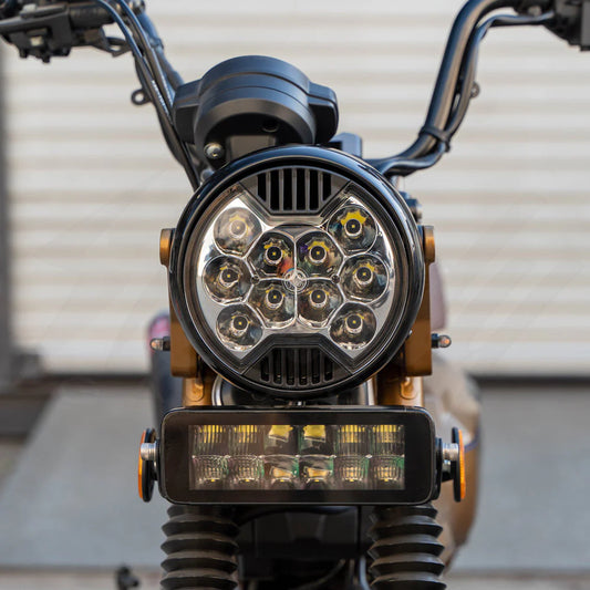 CHIMERA X KC HILITES 6" SLIMLITE HEADLIGHT CONVERSION KIT - HONDA MONKEY, TRAIL 125 CT125, DAX 125 - Howling Moto