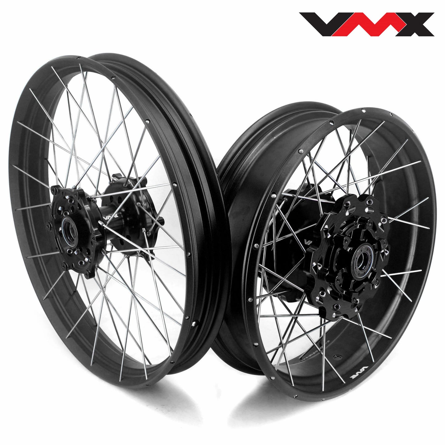 VMX 21" 18" Inch Alloy Tubeless Wheel Rims For KTM790 Adventure R 2019-2022 Black&Black - Howling Moto